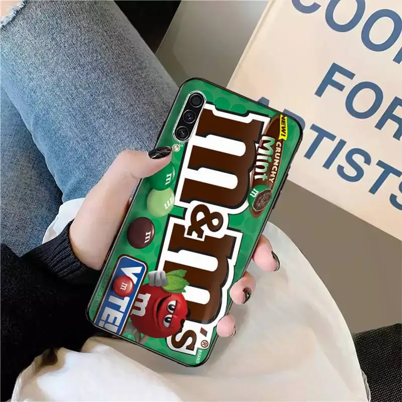 

M&M's Chocolate Nutella Bottle Phone Case For Samsung galaxy S 9 10 20 A 10 21 30 31 40 50 51 71 s note 20 j 4 2018 plus