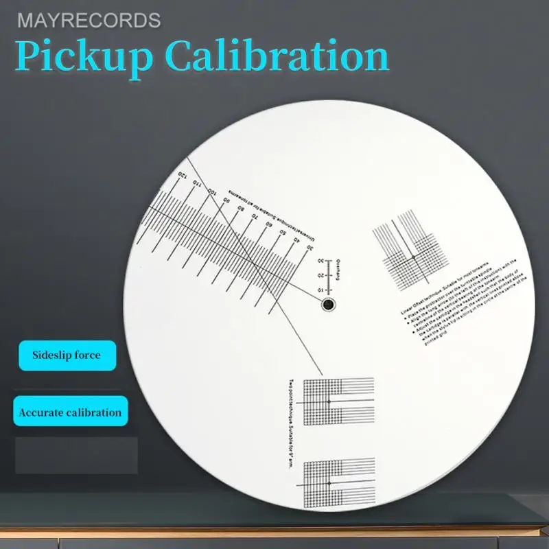 

New Anti-sliding LP Vinyl Pickup Calibration Plate Distance Gauge Protractor Adjustment Tool Ruler for Turntable Accessor