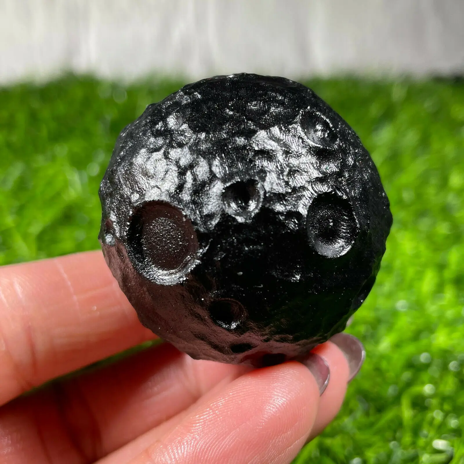 Натуральный обсидиановый кварцевый шар лунный Уход За Кристаллами