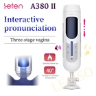 Leten A380 II сексуальные игрушки для мужчин, мастурбатор, чашка, вакуумная Вагина, полностью автоматический телескопический Глан, стимулятор, оральное сосание, секс-шоп 18