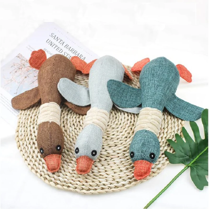 Милая плюшевая игрушка Squean милая животная звуковая для собаки скрипучий питомец