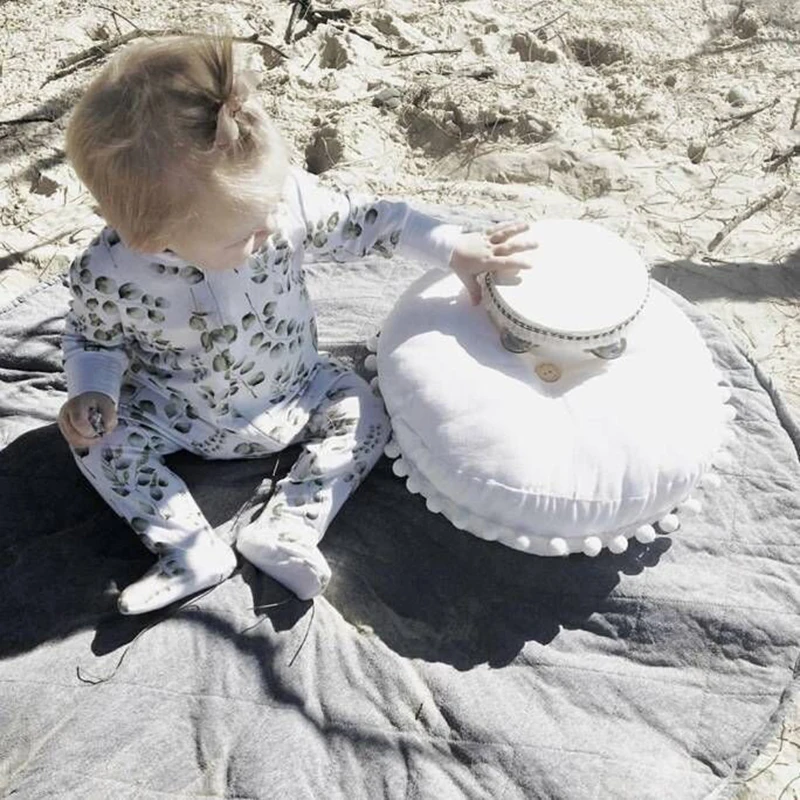 Ins милая детская подушка мягкая круглая хлопковая Тыква диванные подушки разной