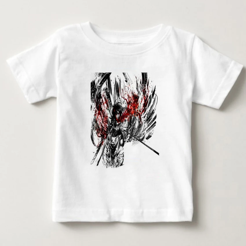

New Anime Manga Shingeki no Kyojin Attack on Titan Cosplay T Shirt summer baby boy Tshirt Short sleeve boys T-shirt
