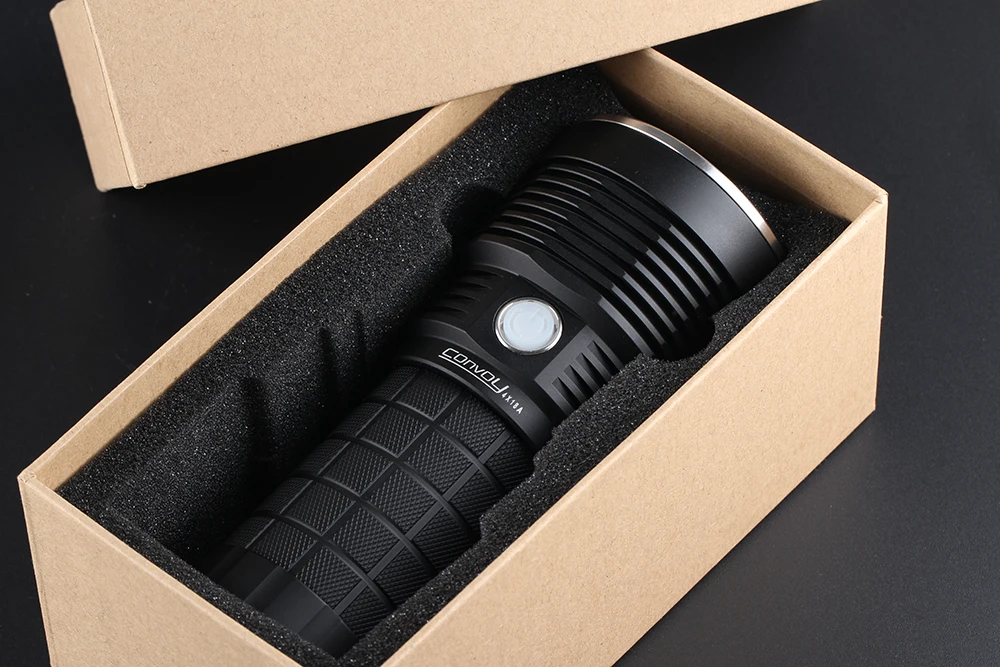 Фонарь Convoy 4X18A, CREE XHP70.2, 4300lm, с контролем температуры и зарядным интерфейсом type-c
