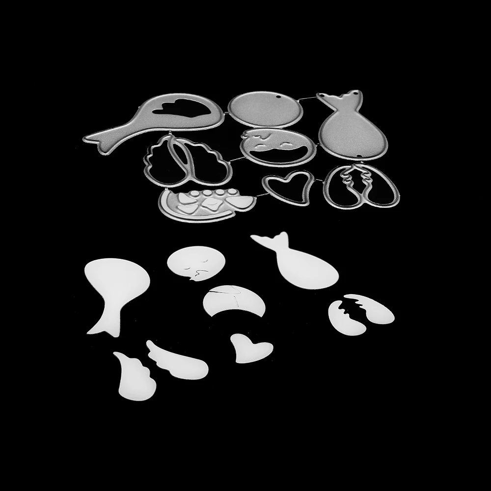 Милые металлические трафареты для вырезания скрапбукинга сделай сам тиснение