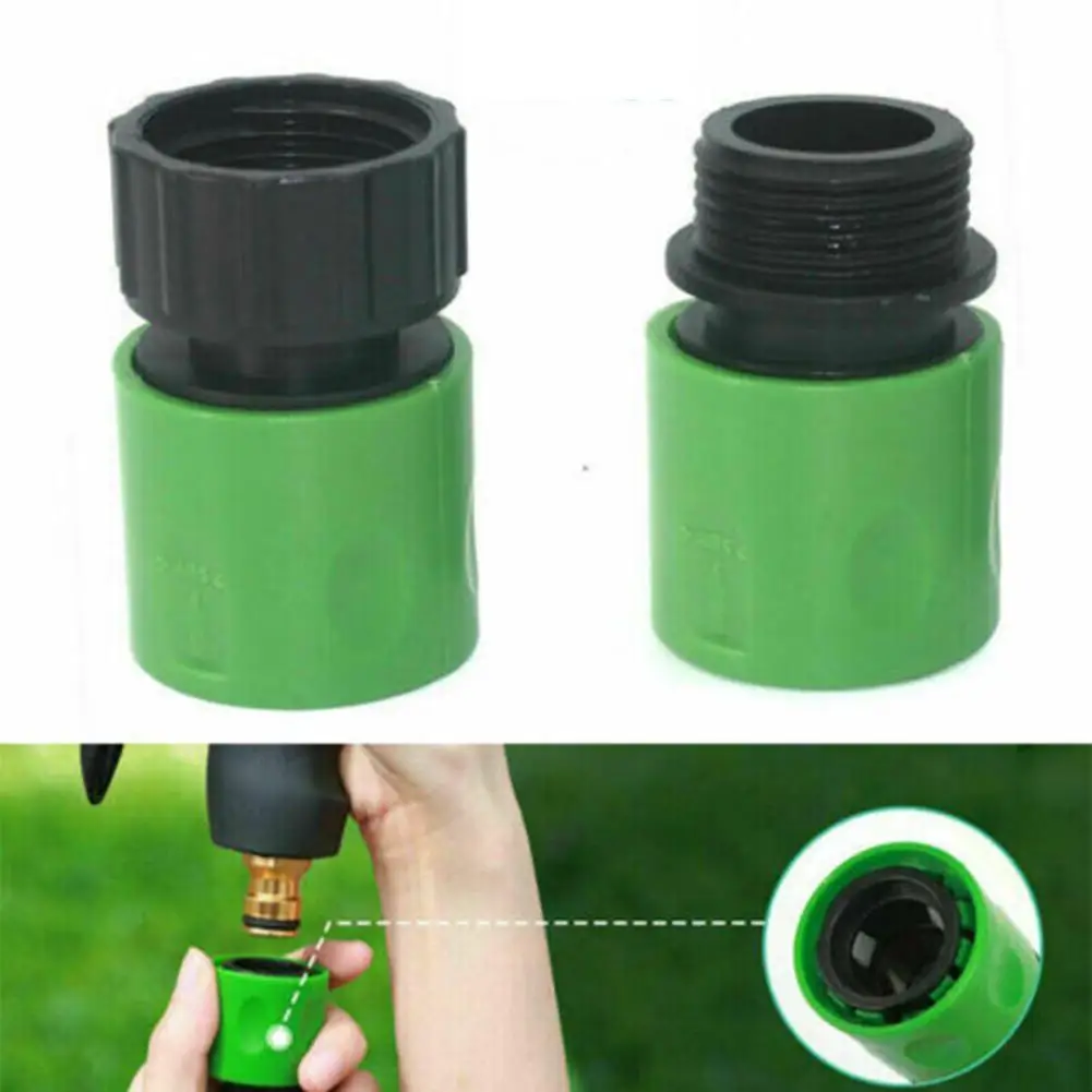 

2pcs Garden Watering Hose ABS Quick Connector 3/4 End Extender Adapter Tube For Hose Pipe Hose Set Coupling Joint W0E1