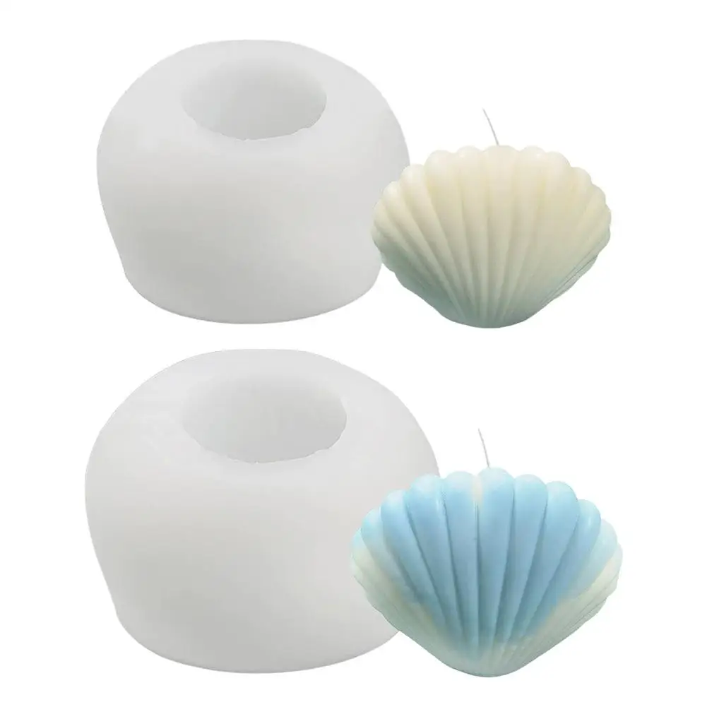 

Silicone Candle Molds Shell Shape 3D Silicone Mold Candle Making Molds Silicone Molds Candle Molds For Candle Making DIY Mol