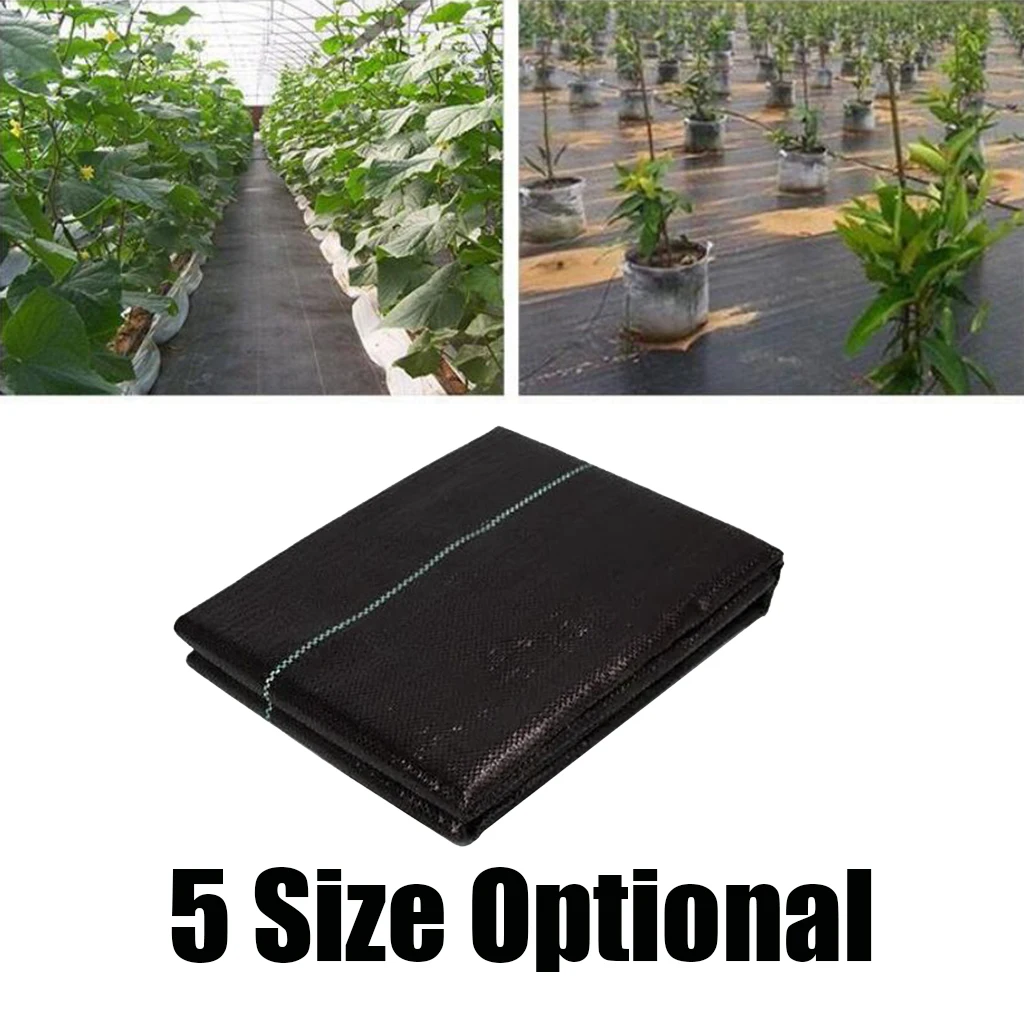 

Durable Black Soil Weed Barrier Landscape Fabric with Grid Strips Heavy Duty