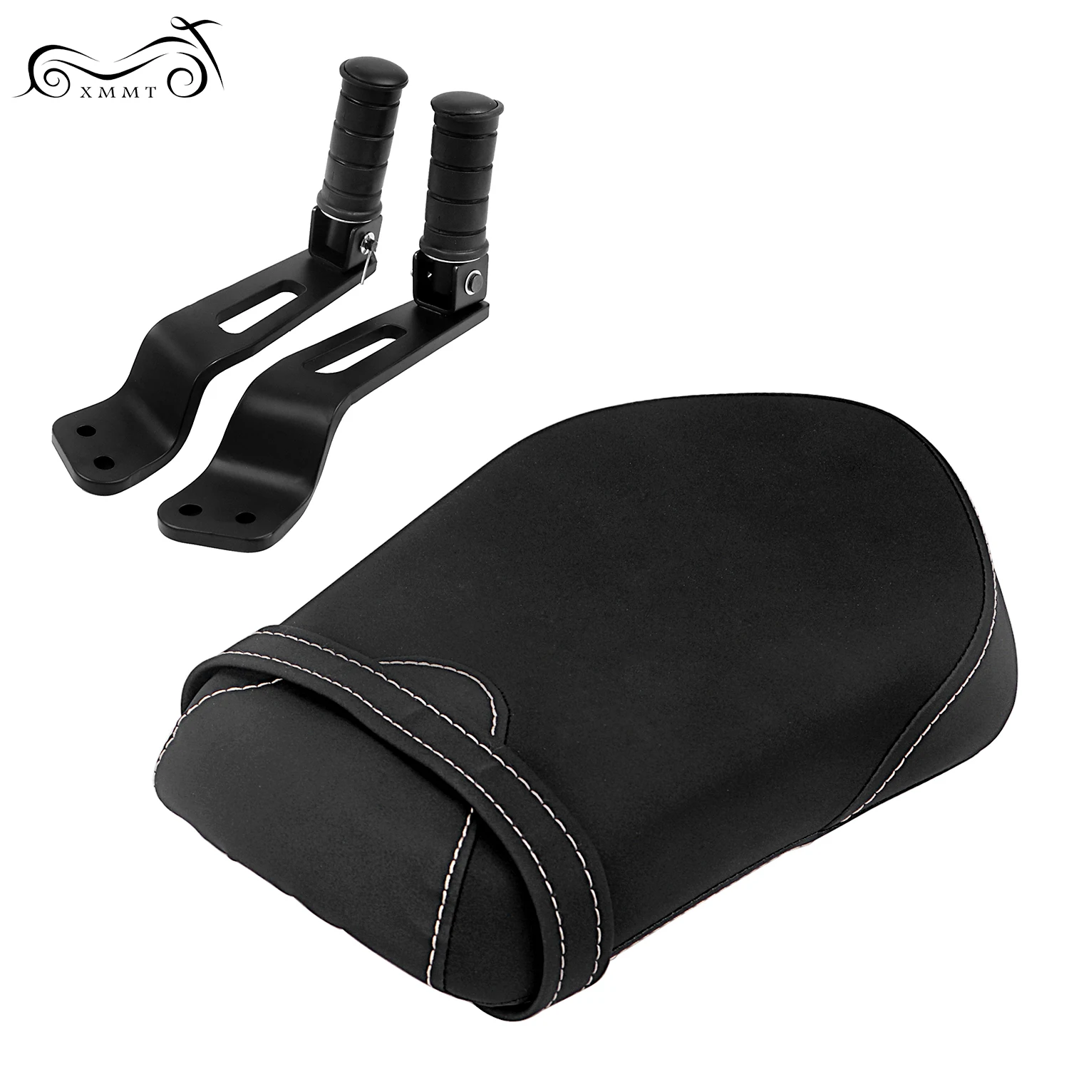 Черные колышки для пассажирского сиденья с задними колышками Yamaha 2014 2016 2015 XVS950 Star