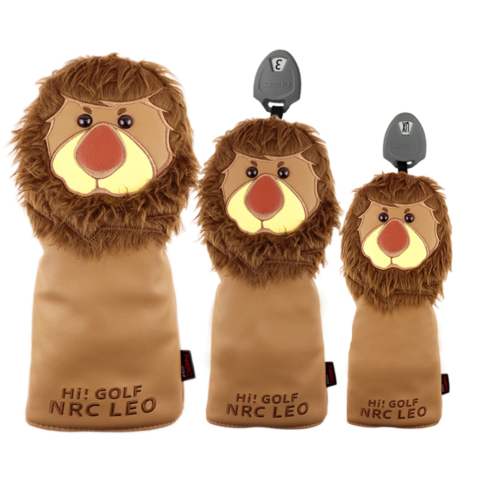 

Novelty Animal Lion Golf Club Head Cover Headcover Protector Replacements