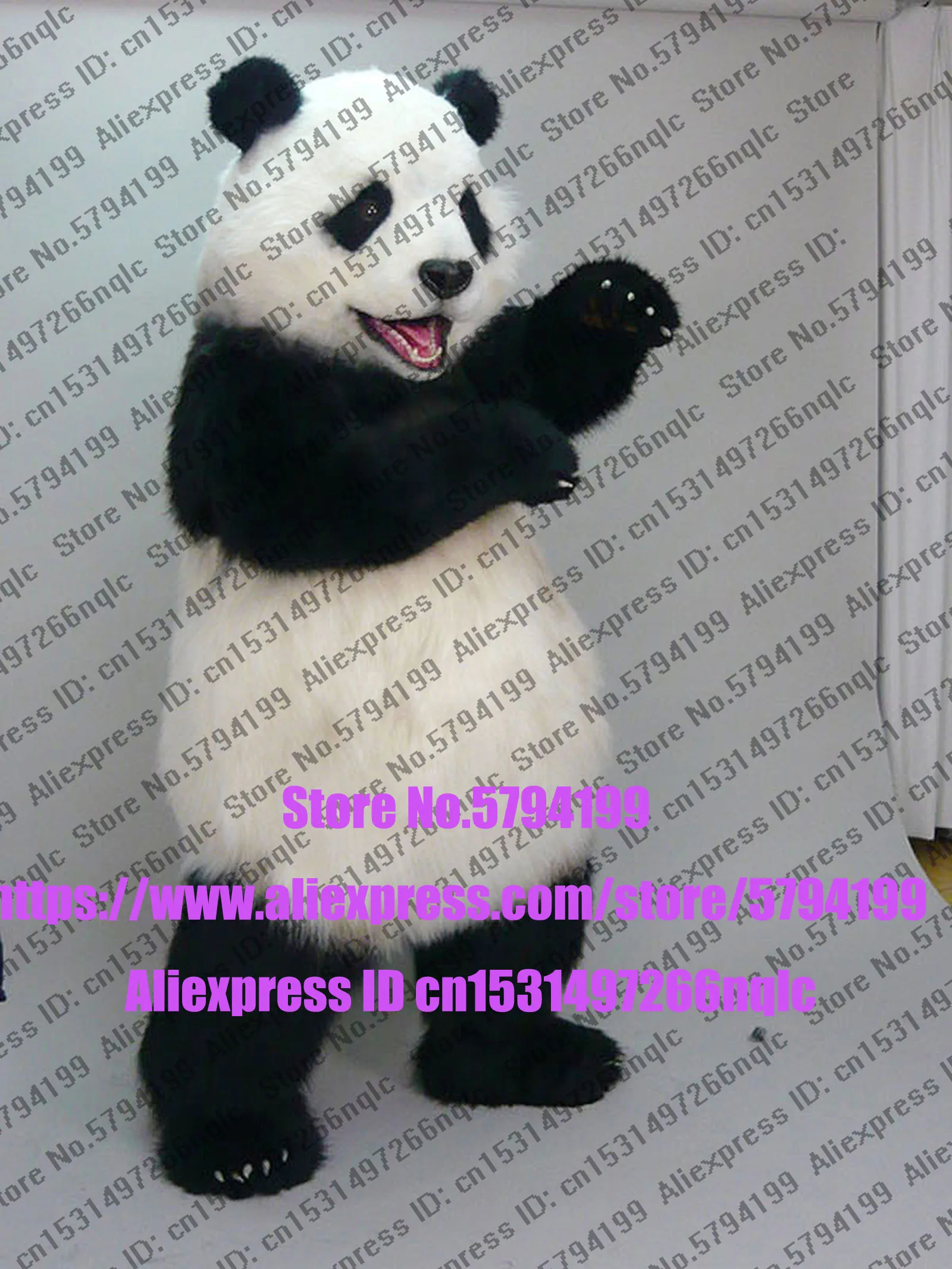 Панда с реальным фото на заказ полный комплект костюм Хаски собакой фурнитура