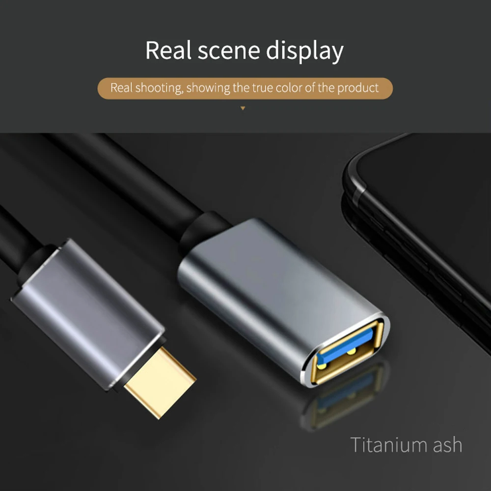 Металлический кабель для передачи данных OTG USB C Тип штекер 3 0 удлинитель Samsung S10