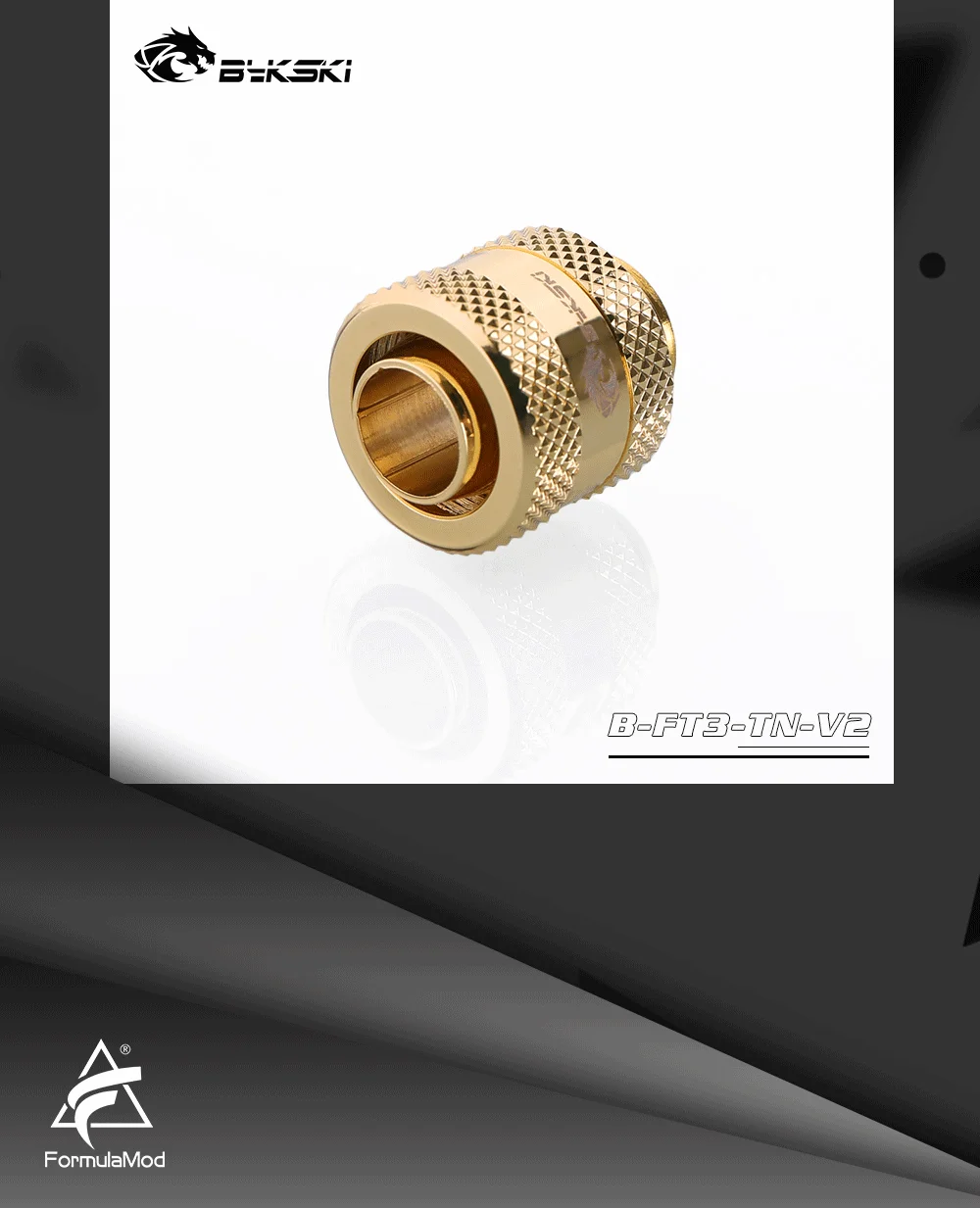 Bykski B-FT3-TN-V2, 3/" ID* 1/2" OD 10x13 мм Мягкая трубка фитинги, G1/" фитинг для мягких труб