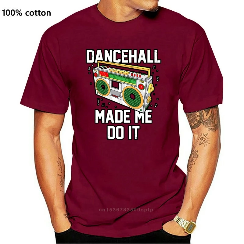 

2021 Dancehall заставил меня это сделать! Футболка для влюбленных Jamaican Reggae, качественный принт, новый летний стиль, хлопок