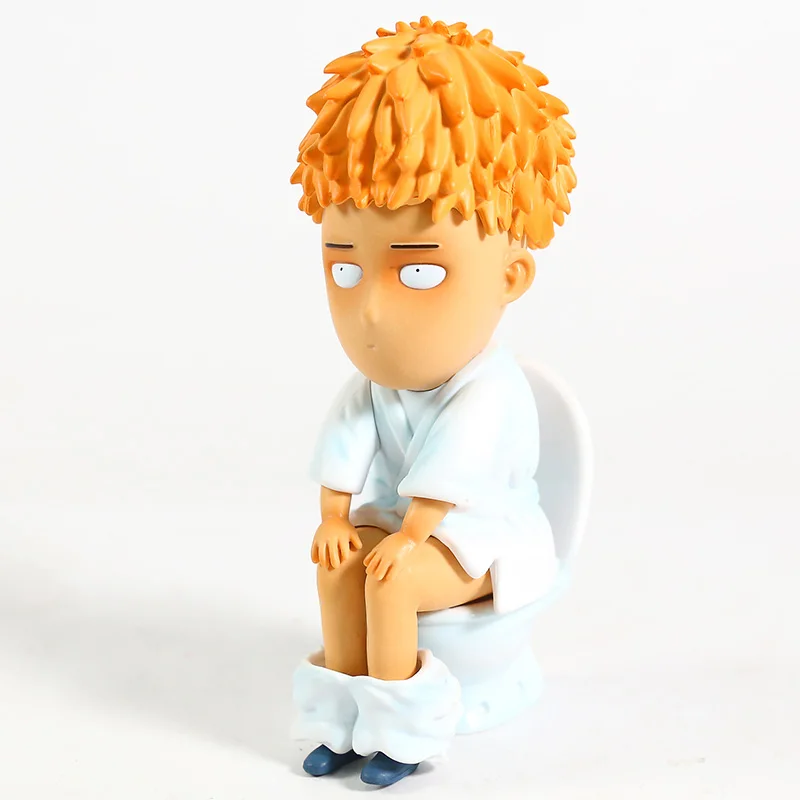 Один удар человек САЙТАМА сенсей сидя на туалете ПВХ фигурка Коллекционная