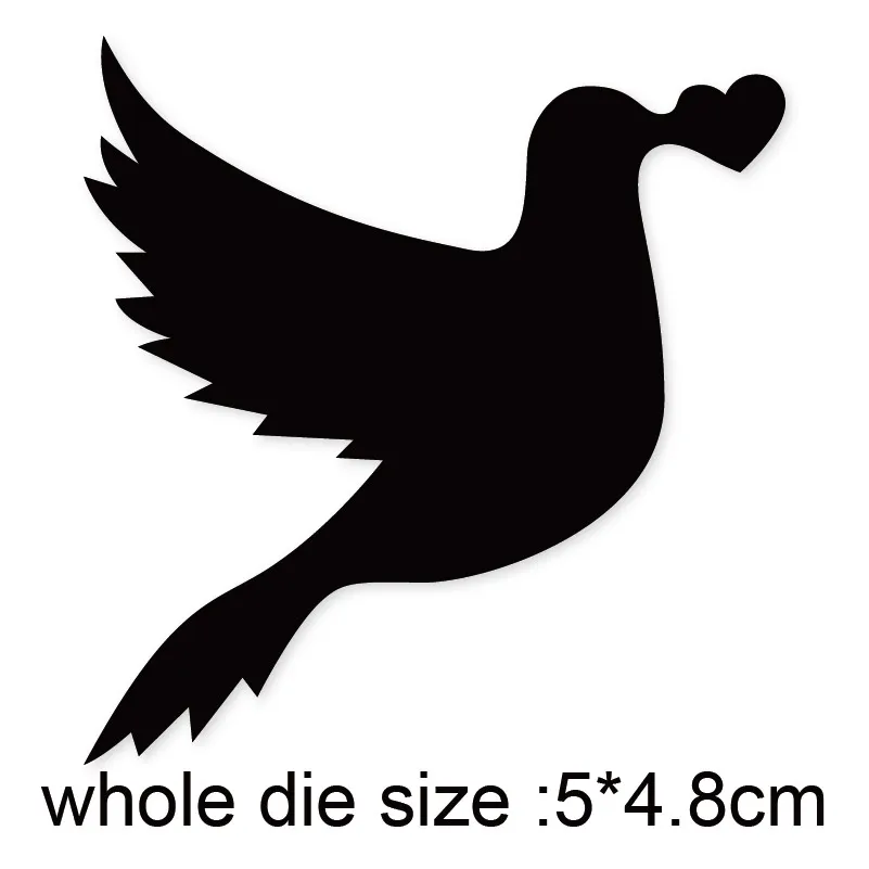 

metal cutting dies cut die mold pigeon 50*48mm decoration Scrapbook paper craft knife mould blade punch stencils dies