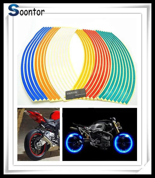 2019 полосы мотоцикл мотокросса наклейка для колес отражающие наклейки ободная