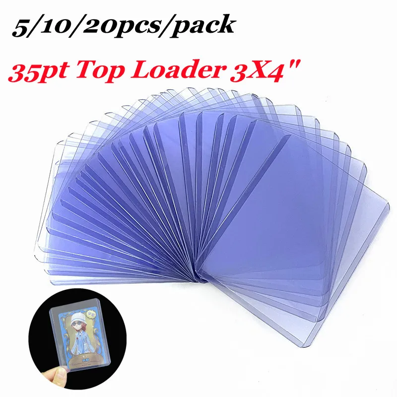 

Верхний погрузчик 35pt, 3x4 ", игровые карты, внешняя стандартная игровая торговая карта, пластиковый держатель для сбора, Спортивная карта ...