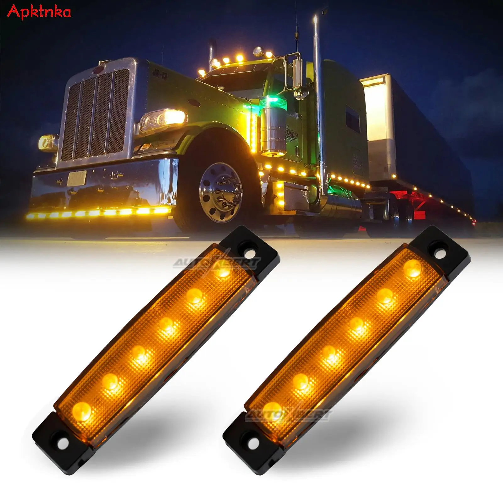 

2 шт., предупресветильник Сигналы поворота, 12 В, 24 В