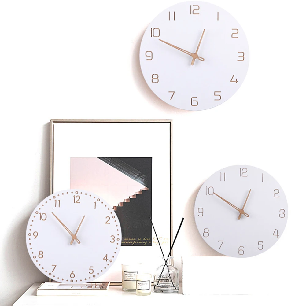 Простые Модные настенные часы в скандинавском стиле украшение для спальни