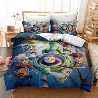 disney cartoon toy story bedding set king size quilt duvet cover for kids bedroom decora boy bed cover comforter bedding sets
