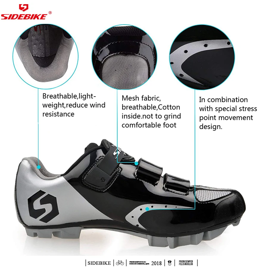 SIDEBIKE/Мужская и женская обувь для езды на велосипеде с самоблокирующимся замком
