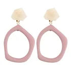 Крупные геометрические серьги в европейском и американском стиле, с разными красками, богемные, нестандартные, свадебные, пляжные украшения, подарок