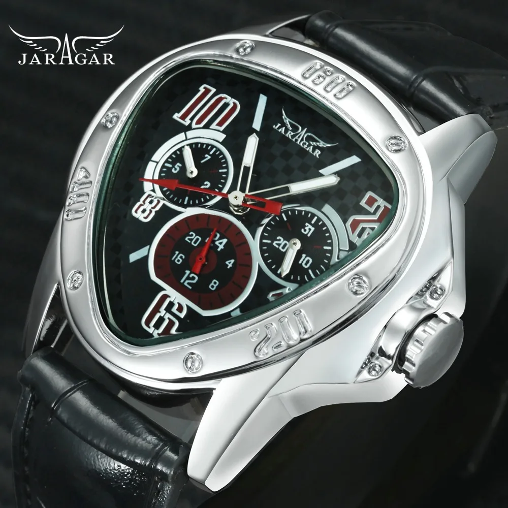 Часы наручные Jarajar Мужские автоматические люксовые брендовые треугольные модные