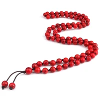 6 8mm lucky red pine stone beads bracelets necklace for women men ethnic tibetan buddha bracelets yoga energy jewelry pulseira