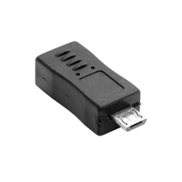 jimier mini usb female to micro usb 5pin male data charge adapter mini size converter for tablet cell phone black