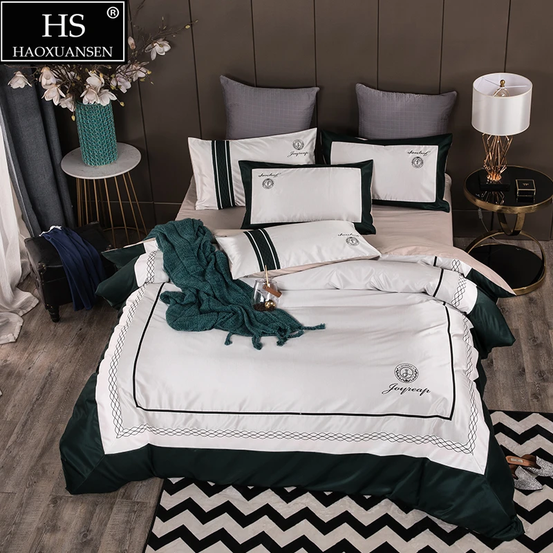 Bedding Sets Duvet Cover Bed Linens Bedsheet/fitted Sheet Bed Cover Pillow Covers White Fabric Stripes Design