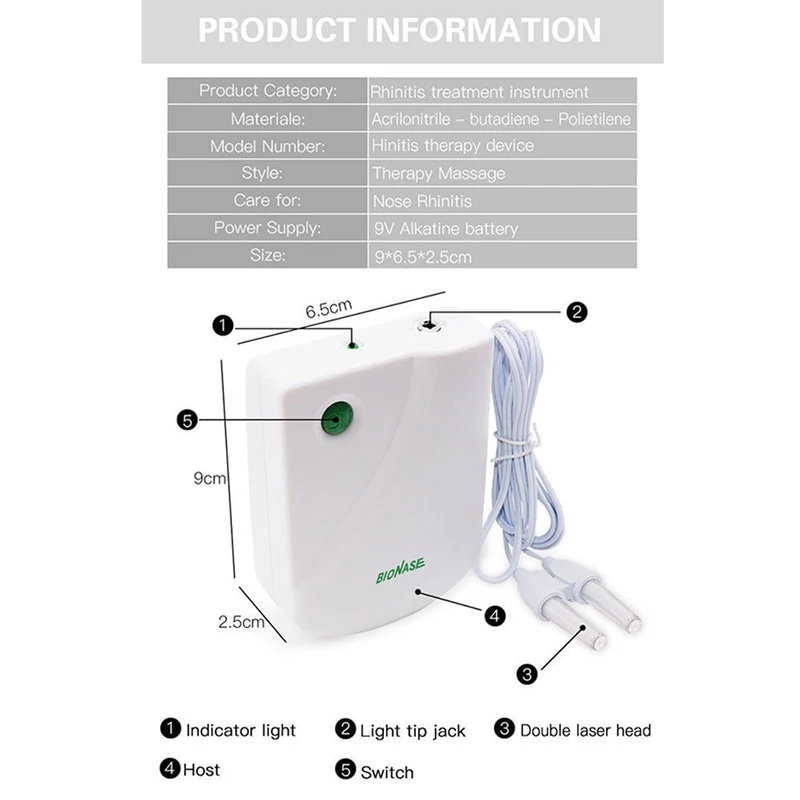 Массажер для лечения ринита синусита лазерный инструмент инфракрасной терапии
