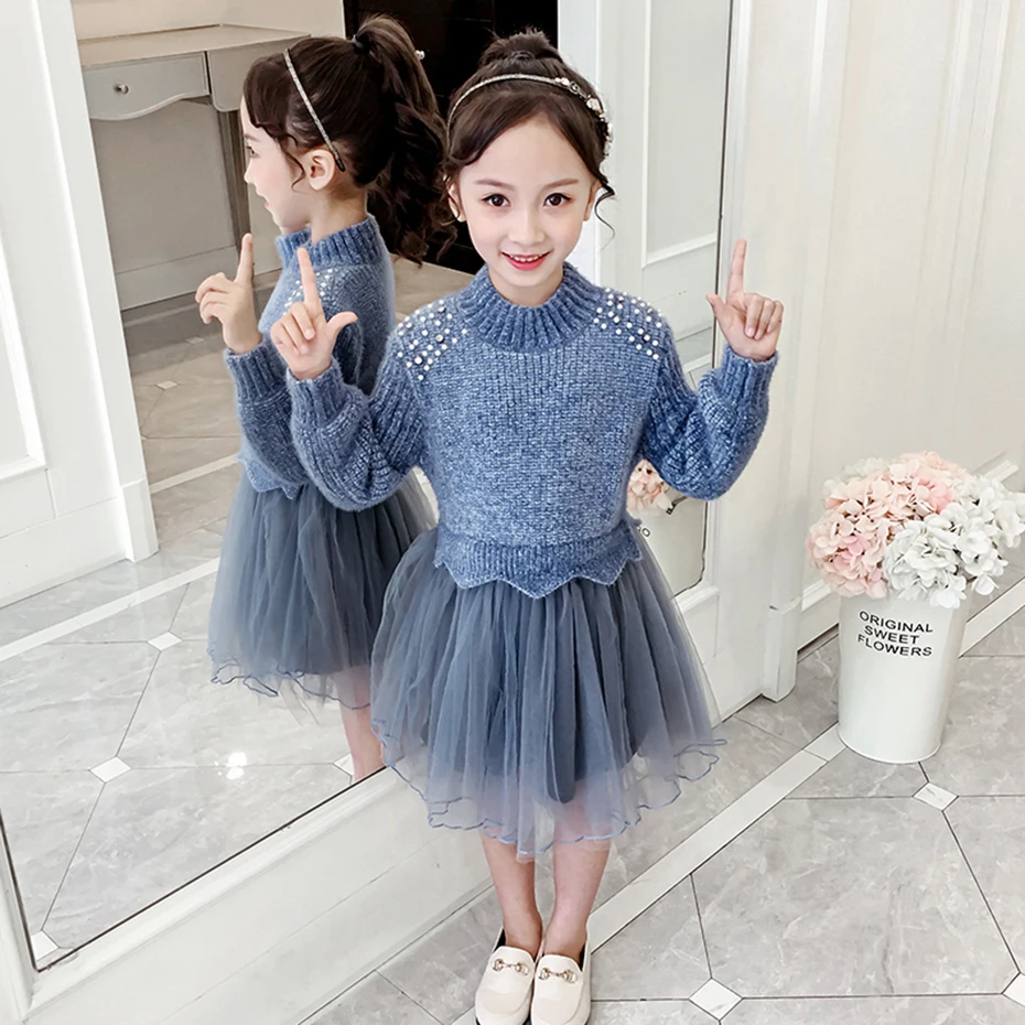 Детское трикотажное платье-пачка для девочек на возраст 6 8 10 12 14 | Детская одежда и