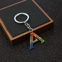 j store anime ark survival evolved keychain multicolor letter alloy key ring for fans men jewelry game car llaveros