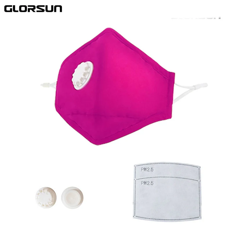 002BA056 GLORSUN моющиеся загрязнения pm2.5 n95 маска тонкой n99 воздушный фильтр анти запах смога Лето Пользовательские Хлопок пыльца пыли маска - Цвет: 002BA056