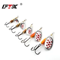 ftk super fishing spoon baits spinner lure 4g5g7g10g14g fishing wobbler metal lures spinnerbait isca artificial lure