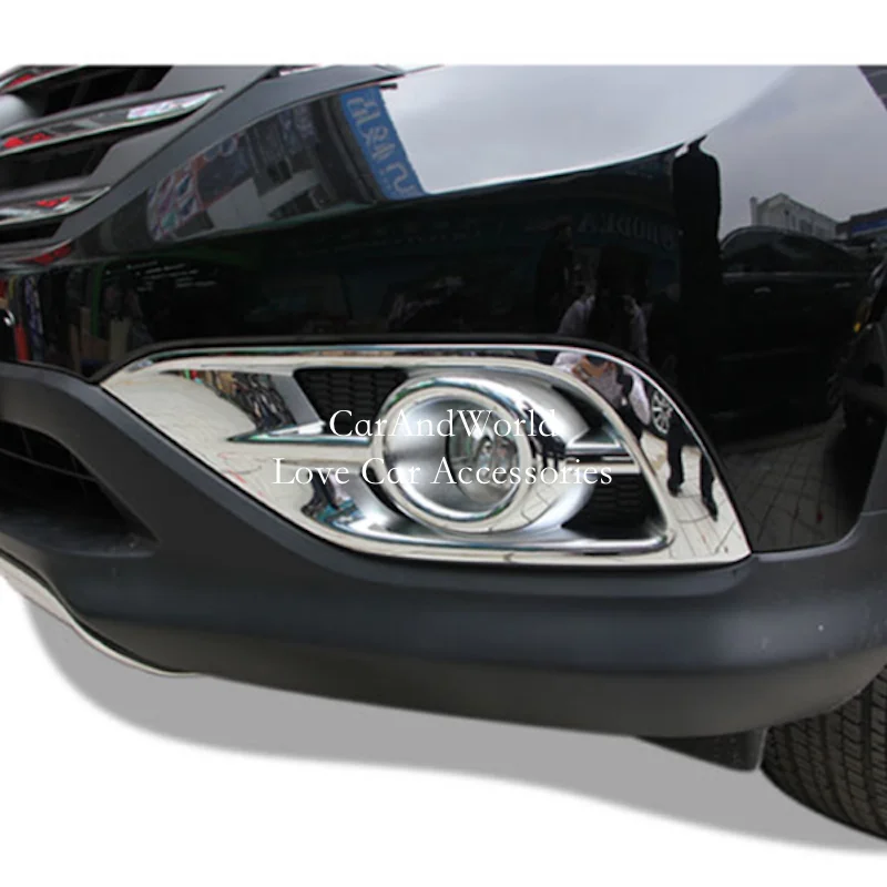 Задний и передний противотуманный светильник для Honda CRV 2012 2016 декоративная рамка
