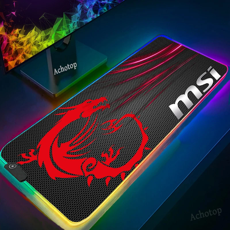 

Desk pad Large Gaming Mouse Pad XXL Computer Gamer Keyboard Mouse Mat MSI Desk Mousepad for RGB Desk mats Mouse Pad Mat LED Cute