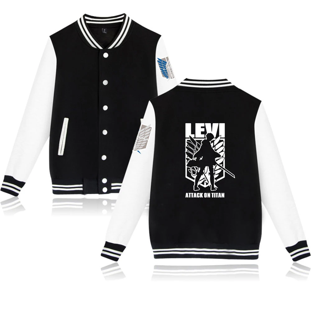 

2020 Attack On Titan Jacket Women streetwear Attack On Titan baseball jackets plus size for men and women Streetwear