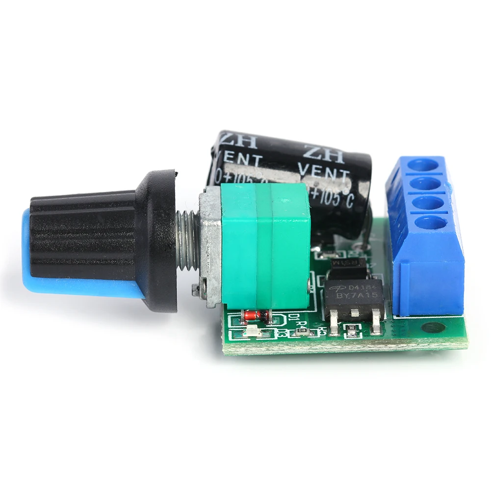 Регулируемый Модуль контроллера скорости двигателя 5 35 В постоянного тока