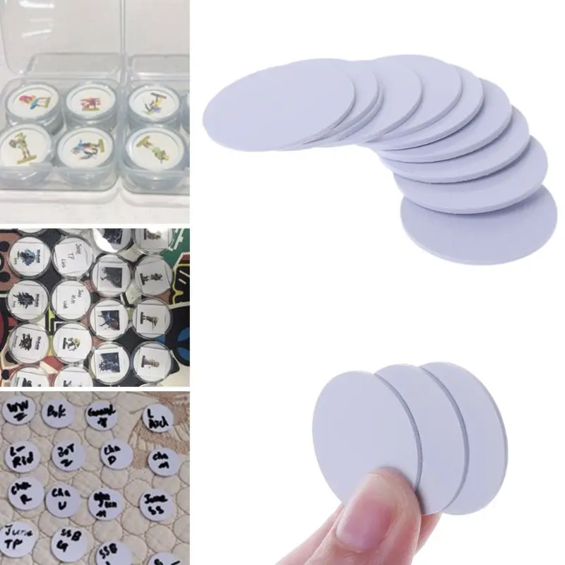 

10PCS Ntag215 NFC Tags Phone Available Adhesive Labels RFID Tag 25mm Coin Holder Capsules Box Storage Clear Round Display Cases