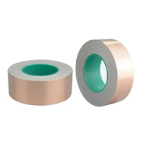 double sided conductive pure copper foil tape for magnetic radiation electromagnetic wave 0 06mm tickness adhesive shielding tap