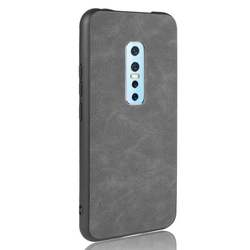 Чехол для vivo V17 Pro твердый Роскошный чехол из искусственной кожи с кромкой TPU
