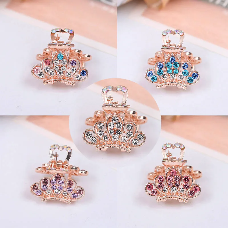 1 шт. Новинка заколки для волос в форме короны шикарные блестящие Кристаллы