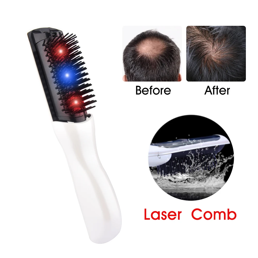 Pettine per massaggio a infrarossi pettine per capelli attrezzatura per massaggio pettine trattamento per la cura della crescita dei capelli spazzola per capelli crescita Laser terapia per la perdita dei capelli