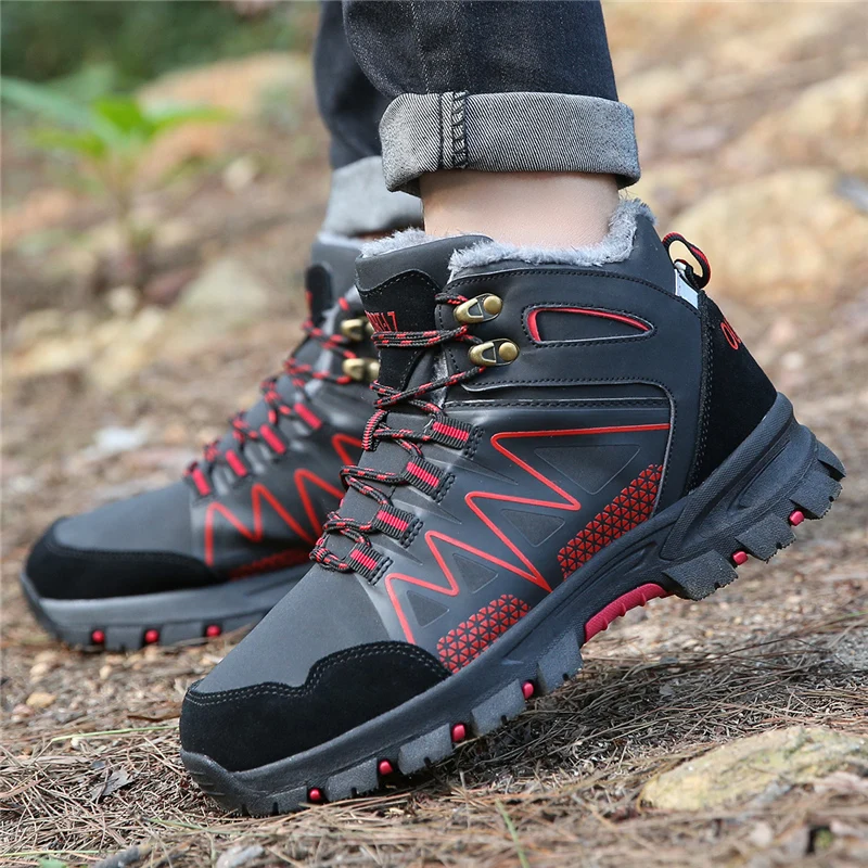 Humtto Для мужчин водонепроницаемые туристические ботинки большие Размеры мужские