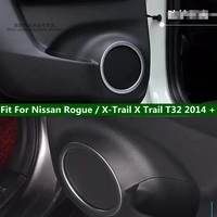 lapetus side door stereo speaker audio sound loudspeaker cover trim 4pcs fit for nissan rogue x trail x trail t32 2014 2020