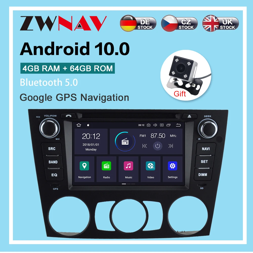 

Android 10.0 4+64G Car Radio Player GPS Navigation For BMW E90 Saloon 2005-2012 car Multimedia Player Radio stereo Head Unit dsp