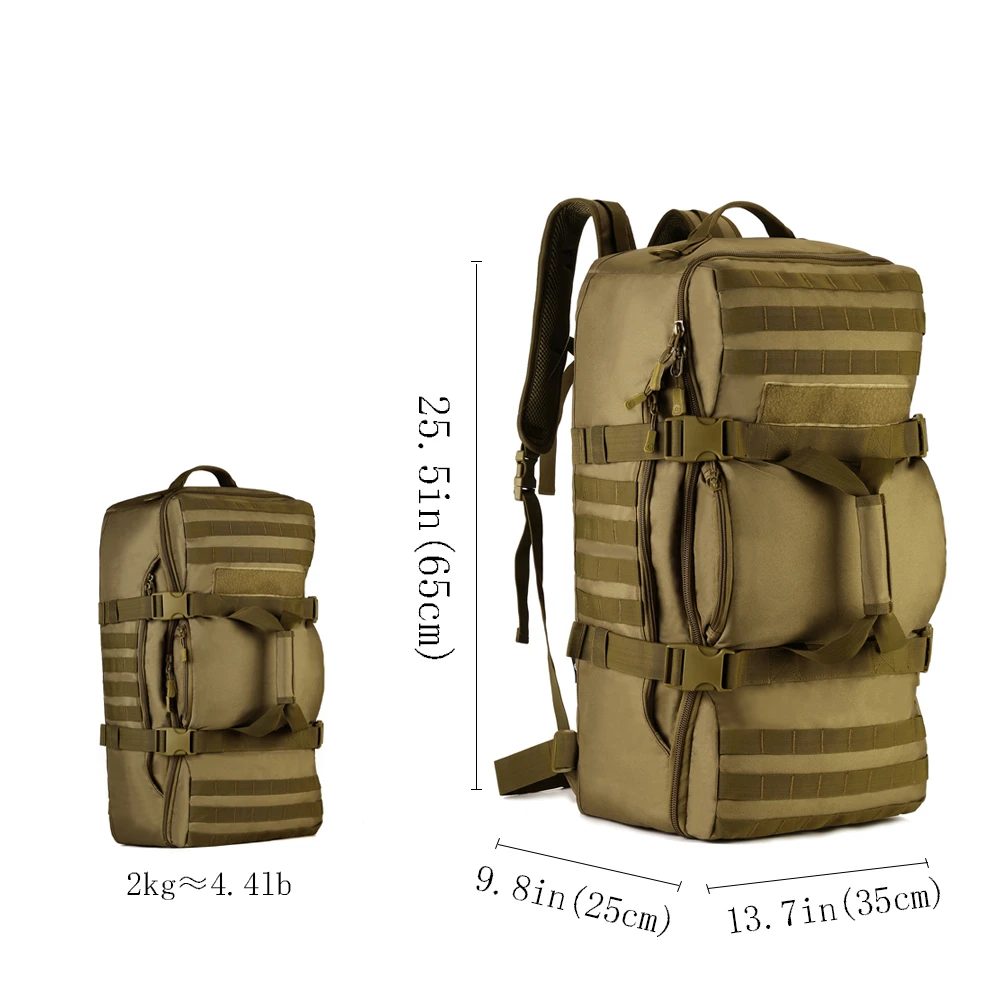 Sinairsoft 60L Открытый тактический Спорт Восхождение нейлон Для мужчин мешок Военное