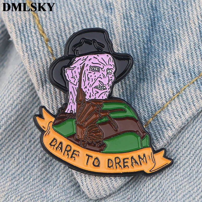 

DMLSKY Enamel Brooches Metal Pins cool Badges Hat Pins Lapel Pin M4065